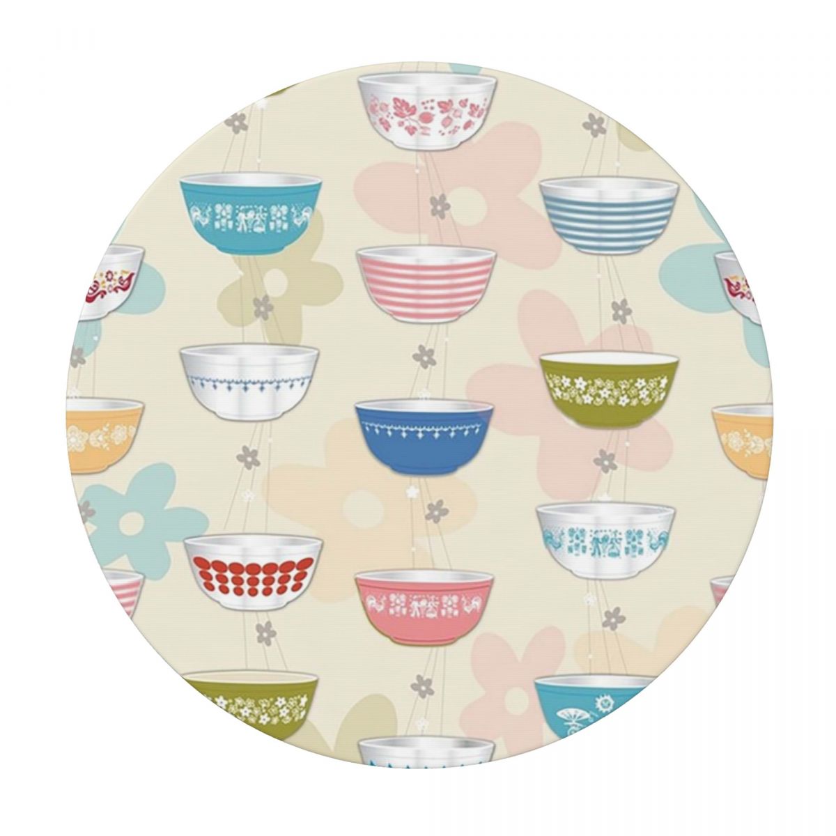 Vintage Collectible Pyrex - Винтажная коллекция чаш Pyrex: водонепроницаемая круглая
