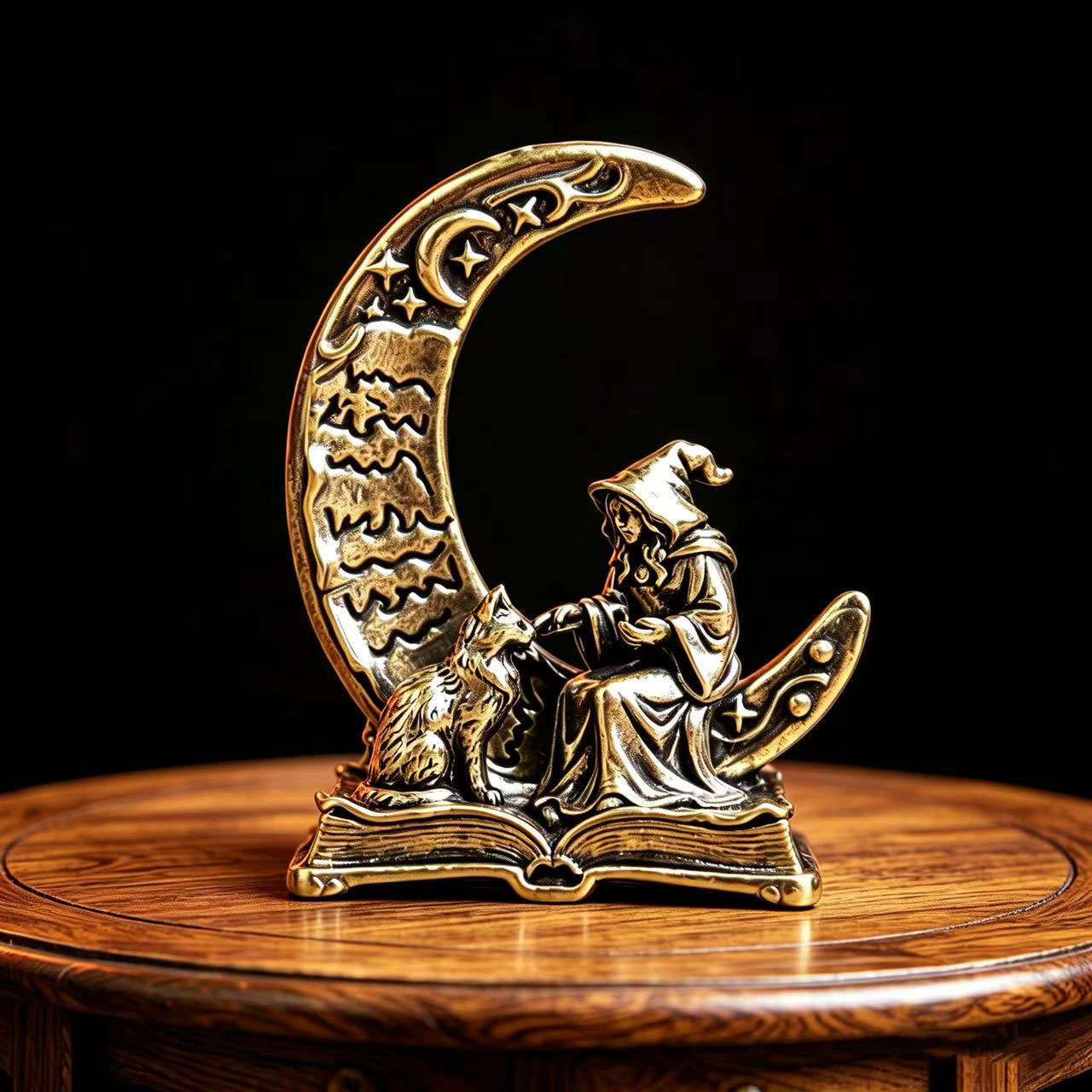 Латунная статуэтка ведьмы с ко – обзор и цена Vintage Collectible Ornaments